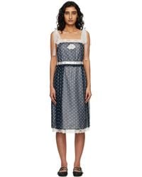 Marc Jacobs - Ribbon Strap Chiffon Midi Dress - Lyst