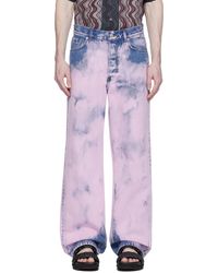 Dries Van Noten - Pink Garment-dyed Jeans - Lyst