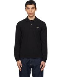 Lacoste - ブラック Classic Fit L.12.12 長袖ポロシャツ - Lyst