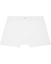 A.P.C. - . White Cabourg Boxers - Lyst