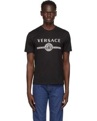 Versace T-shirt à logo medusa - Noir