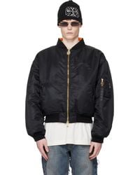 Vetements - Leather Crosses Bomber Jacket - Lyst