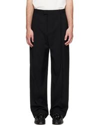 Bottega Veneta - Wool Faille One Pleat Wide Leg Trousers - Lyst