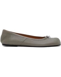 Maison Margiela - Gray Tabi Ballerina Flats - Lyst