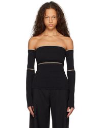 MM6 by Maison Martin Margiela - Off-the-shoulder Blouse - Lyst
