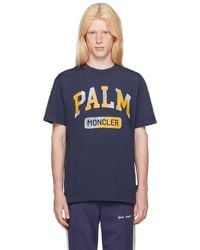 Moncler Genius - Moncler X Palm Angelsコレクション ネイビー Tシャツ - Lyst