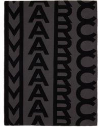 Marc Jacobs - Écharpe noir et gris à monogrammes - Lyst