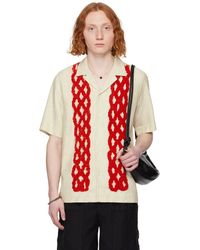 Dries Van Noten - Chemise en tissu jacquard à fils coupés - Lyst
