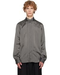 Dries Van Noten - Burgundy Pinstripe Shirt - Lyst