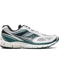 Saucony - Baskets Guide 7 Blanc Et Vert À Technologie Progrid - Lyst