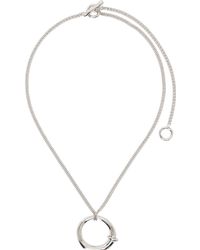 Jil Sander - Silver Pendant Necklace - Lyst