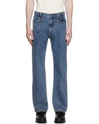 WOOYOUNGMI - Blue Straight-leg Jeans - Lyst