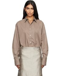 RESCHA - Ssense Exclusive Tan Hom Embroidered Shirt - Lyst