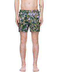Tom Ford - Green Floral Swim Shorts - Lyst