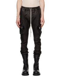 Rick Owens - Tower Mastodon Leather Cargo Pants - Lyst