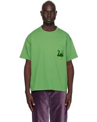 Bode - Green Swan T-shirt - Lyst