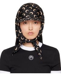 Marine Serre - Ssense Exclusive & Regenerated Silk Veiled Cap - Lyst