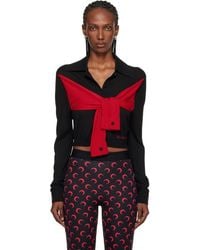 Marine Serre - Hybrid Knit Wrapped Cardigan - Lyst