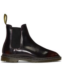 Dr. Martens Burgundy Graeme Ii Chelsea Boots - Black