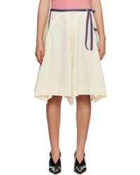 Issey Miyake - Off- Zoetrope Midi Skirt - Lyst
