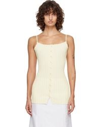 LE17SEPTEMBRE - Off- Millie Knit Sleeveless Top - Lyst