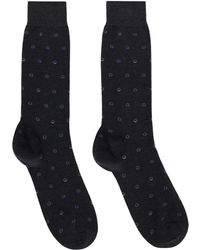 Ferragamo - Gray Medium Gancini Jacquard Socks - Lyst