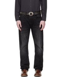 RRL - Slim Boot Distressed Selvedge Jeans - Lyst