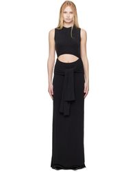 Balmain - Knotted Cut Out Maxi Dress - Lyst