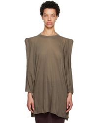 Rick Owens - Brown Tommy Strobe Long Sleeve T-shirt - Lyst