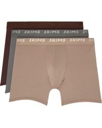 Skims - Three-Pack Stretch 5 Boxer Briefs - Lyst