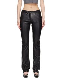AARON ESH - Leather Trousers - Lyst