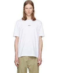 BOSS - Stretch-Cotton Contrast Logo T-Shirt - Lyst