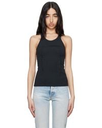 MM6 by Maison Martin Margiela - Heavy Cotton Jersey Tank Top - Lyst