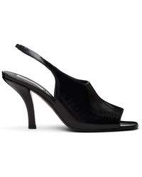 TOTEME - Contour Naplack Slingback Heeled Sandals - Lyst