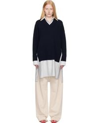Stella McCartney - Crewneck Jumper Shirt Midi Dress - Lyst