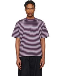 Needles - Cotton Stripe T-Shirt - Lyst