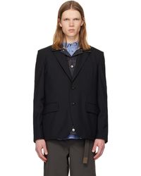 Sacai - Suiting & Denim Blazer - Lyst