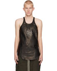 Rick Owens - Porterville Orb Leather Tank Top - Lyst