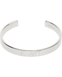 MM6 by Maison Margiela - Numeric Minimal Signature Cuff Bracelet - Lyst