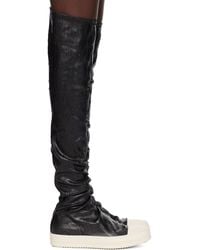 Rick Owens - Tower High Sock Sneaks Tall Boots - Lyst