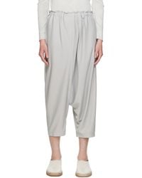 132 5. Issey Miyake - Pantalon sans coutures basic gris - Lyst