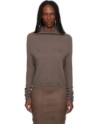 Rick Owens - Temple Ls Crater Sweater - Lyst