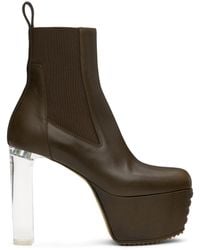 Rick Owens - カーキ Porterville Minimal Grill Beatle 65 チェルシーブーツ - Lyst