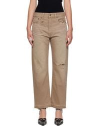 R13 - Tan Boyfriend Jeans - Lyst
