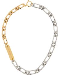 In Gold We Trust - Figaro Mix Necklace - Lyst