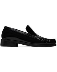 Acne Studios - Black Leather Loafers - Lyst