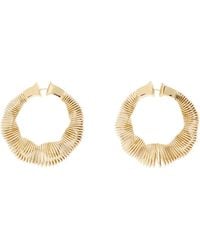 Alaïa - Square Spiral Small Hoop Earrings - Lyst