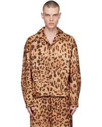 we11done - & Tan Allover Printed Jacket - Lyst