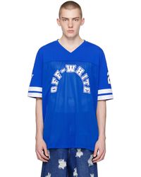 Off-White c/o Virgil Abloh - Blue Football T-shirt - Lyst