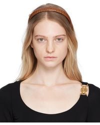Versace - Brown Medusa Headband - Lyst